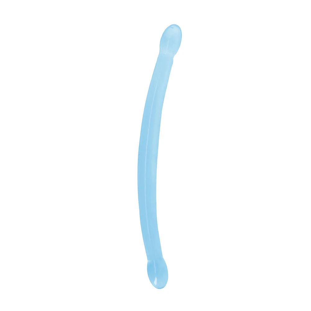Realrock By Shots Realrock Smooth dvigubas dildo lesbietiškam seksui 42 cm