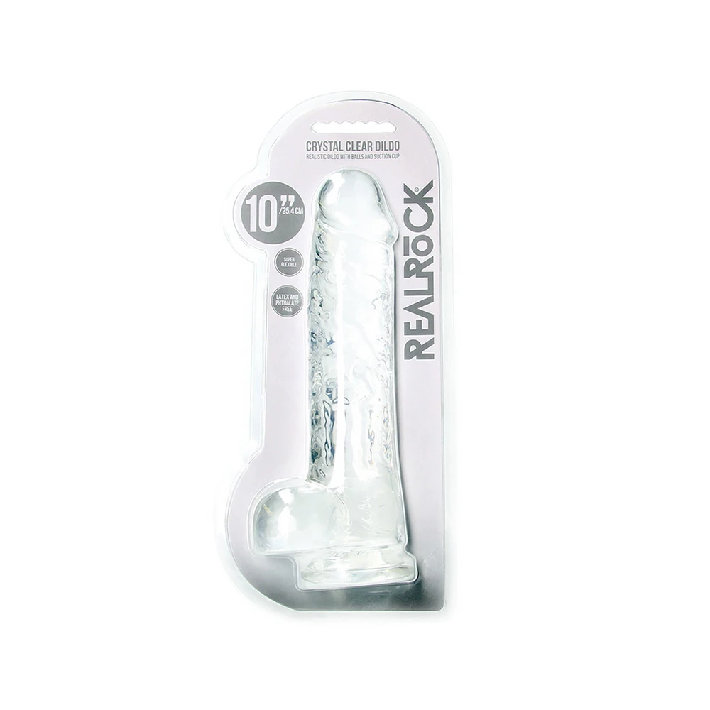 Realrock By Shots Realistiškas dildo su kamuoliukais - 10""""/ 25,4 cm