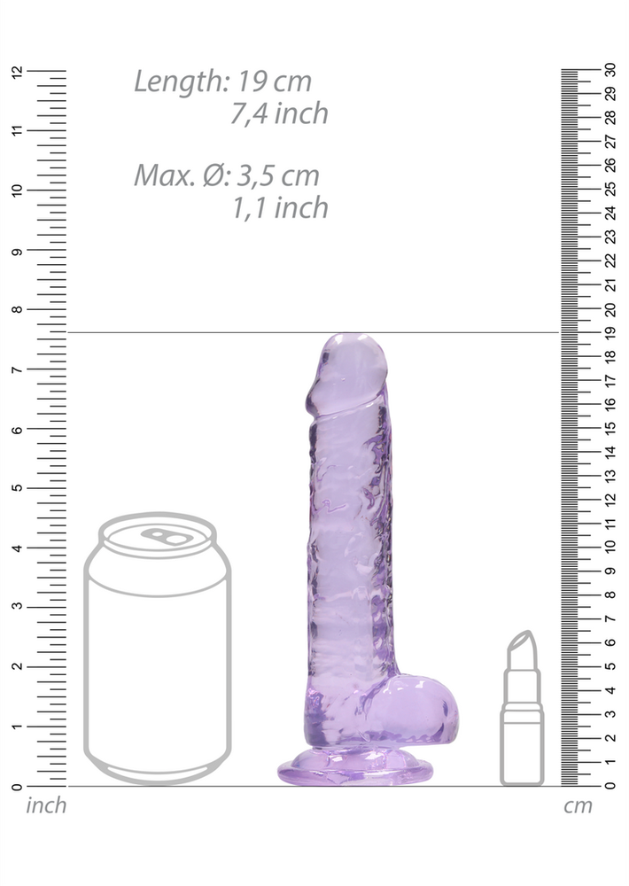 Realrock By Shots Realrock Dildo siurbtukas varpos realus veny 19cm
