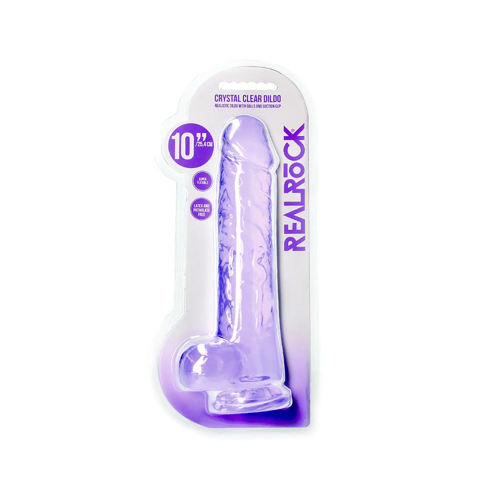 Realrock By Shots Realistiškas dildo su kamuoliukais - 10""""/ 25,4 cm