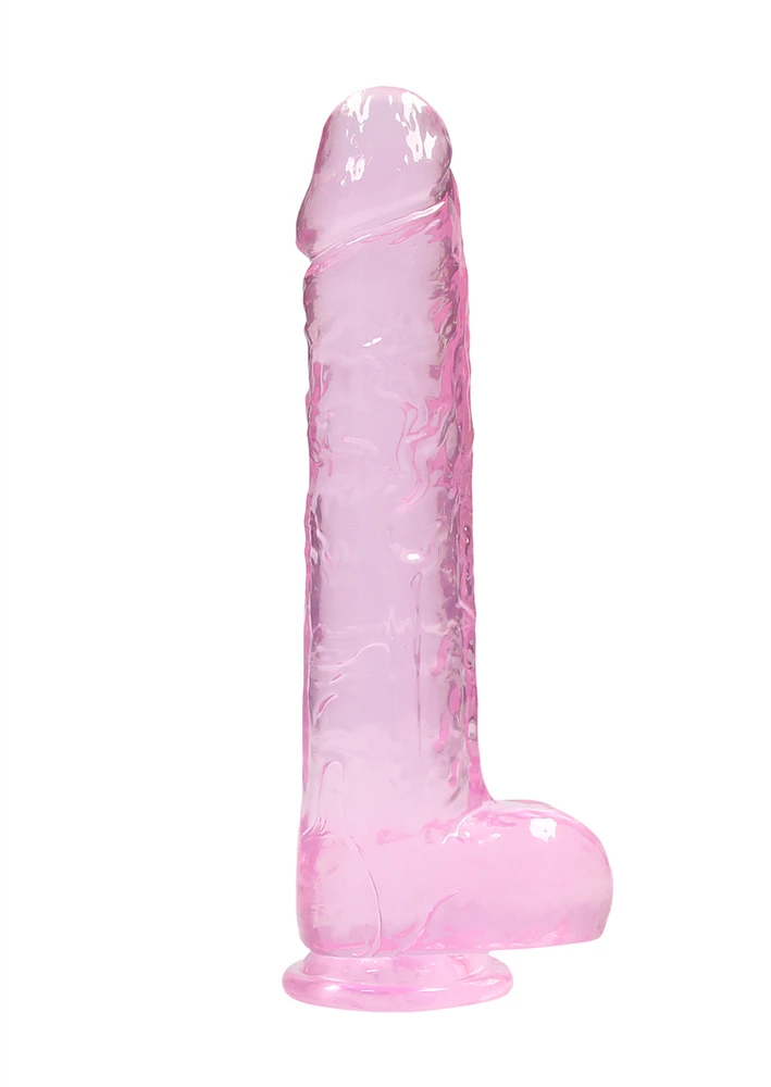 Realrock By Shots Realrock 9" / 23 cm Realistinis dildo su kamuoliukais - Rožinė