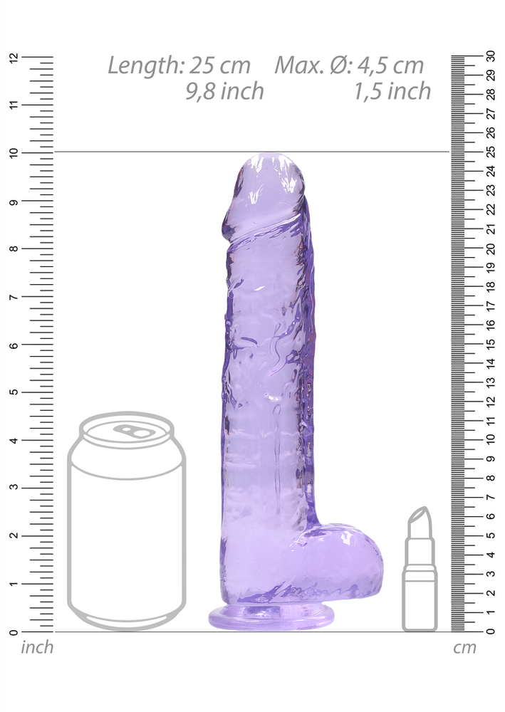 Realrock By Shots Realrock Silicone storio dildo su stipriu siurbtuku 25 cm