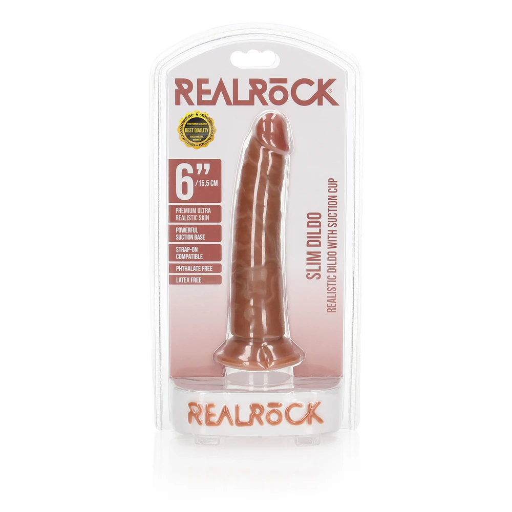 Realrock By Shots plonas tikroviškas dildo su siurbtuku - 6 / 15,5 cm