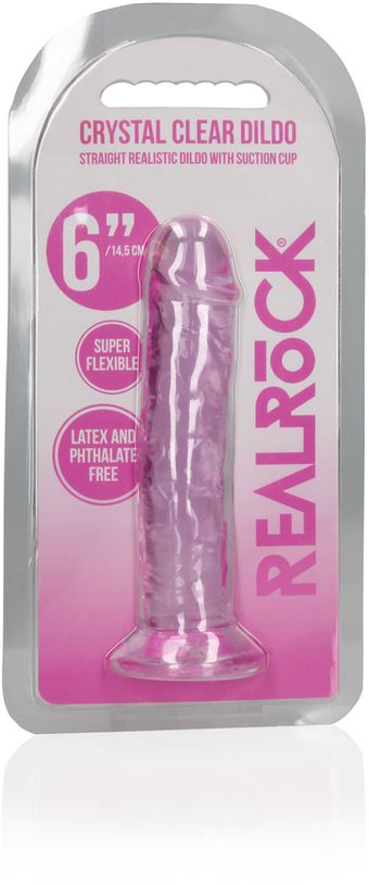 Realrock By Shots Tiesus tikroviškas dildo su siurbtuku - 6'' / 14,5