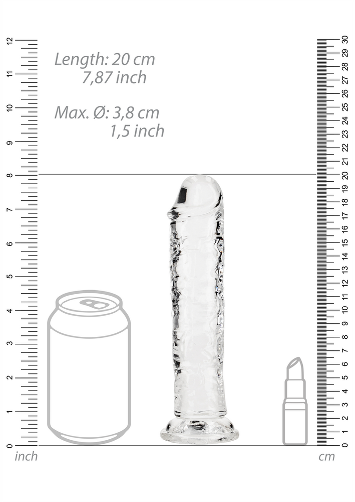 Realrock By Shots Tiesus tikroviškas dildo su siurbimo taurele – 7 colių / 18