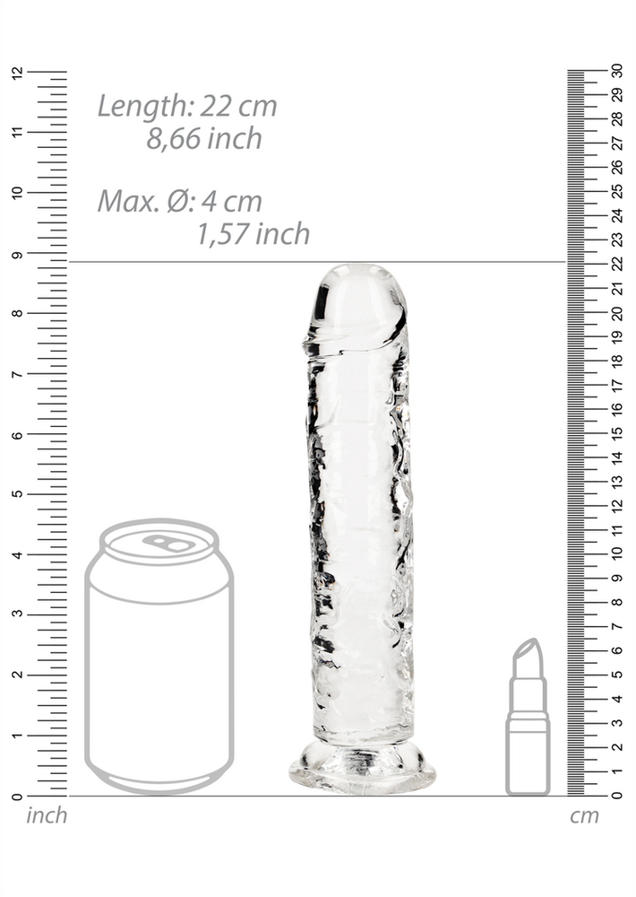 Realrock By Shots Tiesus tikroviškas dildo su siurbimo taurele – 8'' / 20