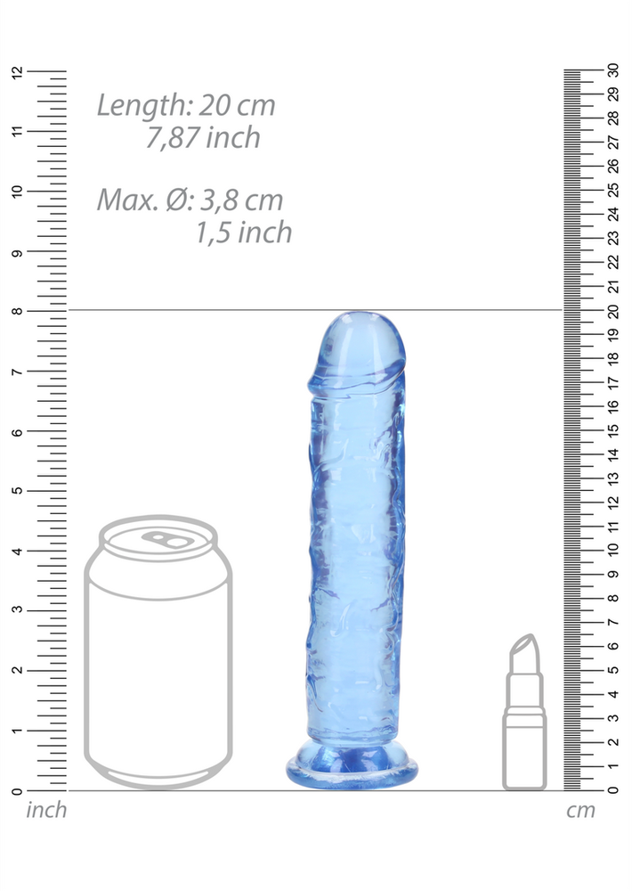 Realrock By Shots Tiesus tikroviškas dildo su siurbimo taurele – 7 colių / 18