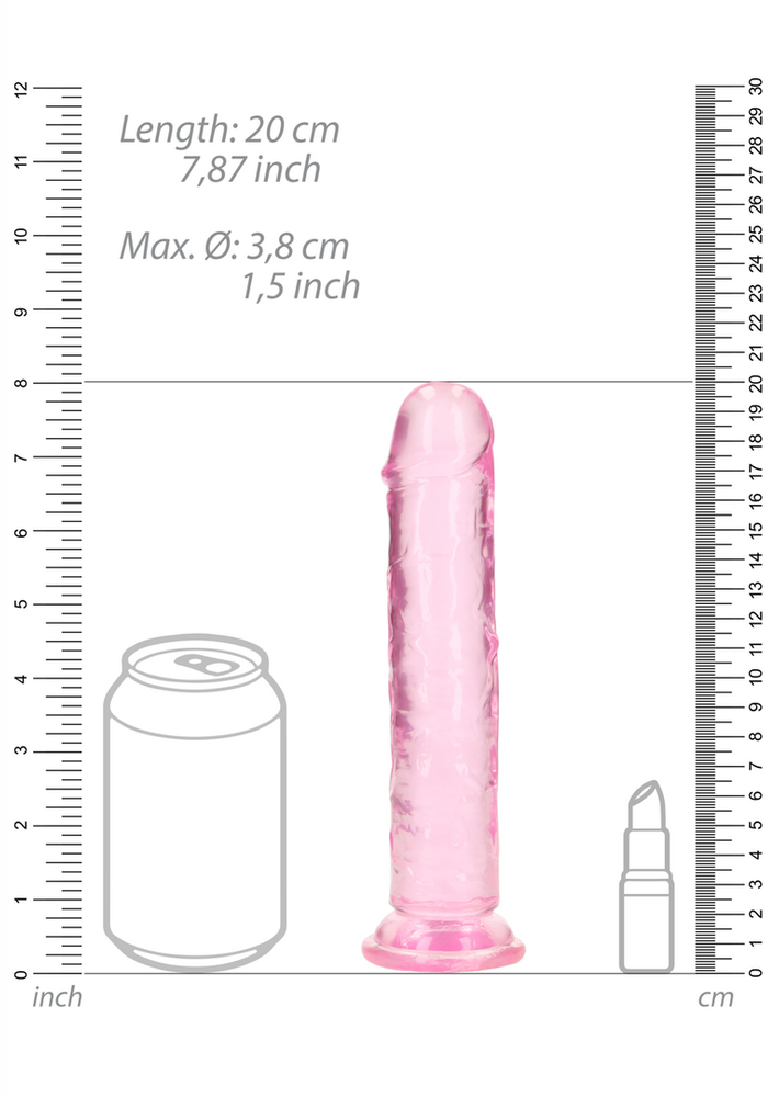 Realrock By Shots Tiesus tikroviškas dildo su siurbimo taurele – 7 colių / 18