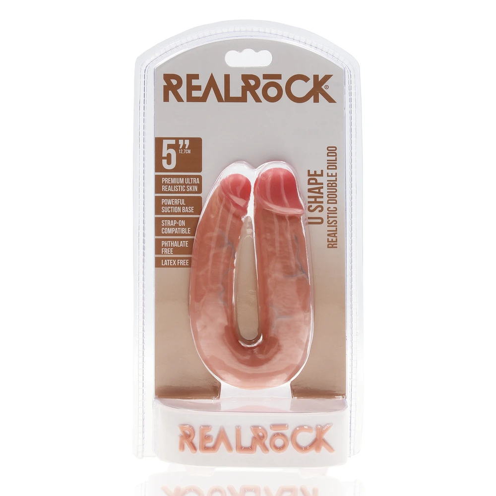 Realrock By Shots U formos dvigubas dildo 5 colių