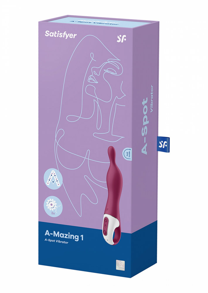 „Satisfyer SATISFYER_A-Mazing 1 A-Spot“ vibratorius, uogų spalvos
