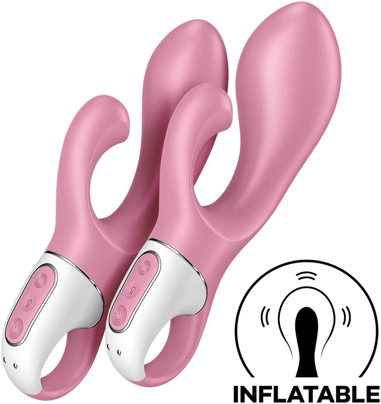Satisfyer Air Pump Bunny 2 bunny vibratorius Rožinis