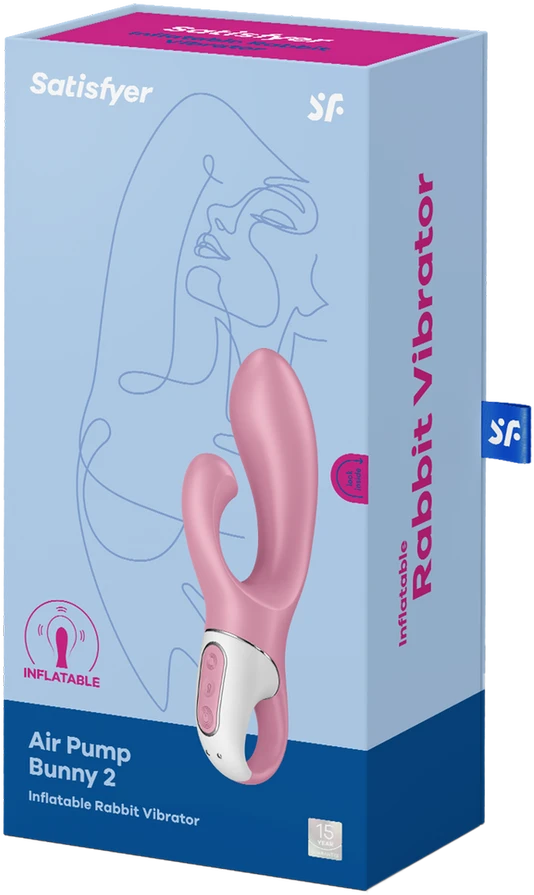 Satisfyer Air Pump Bunny 2 bunny vibratorius Rožinis
