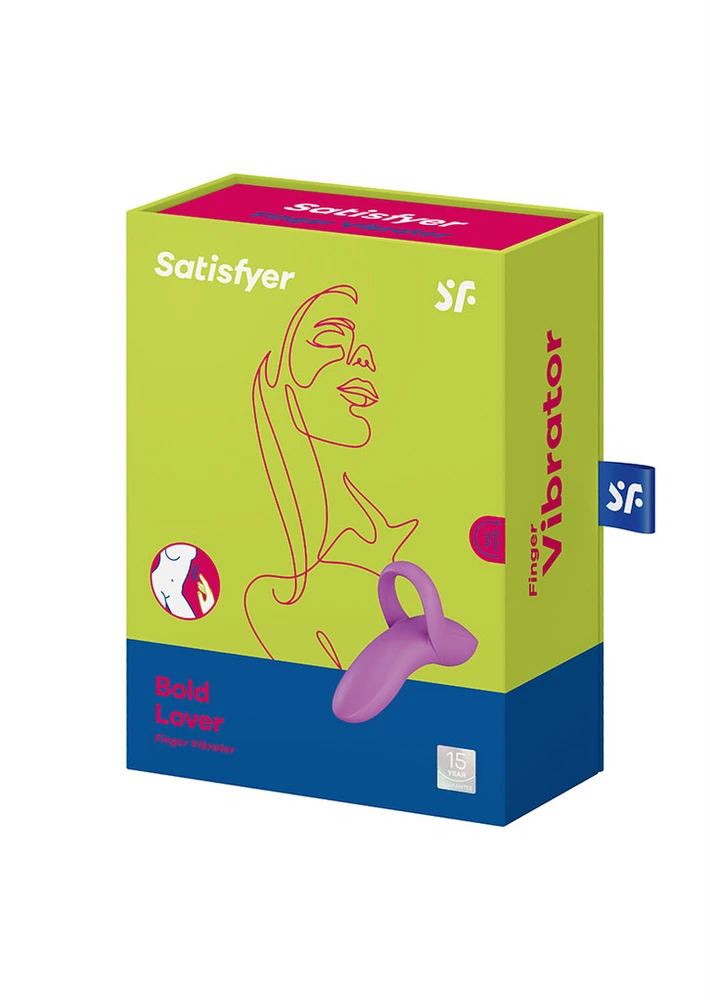 Satisfyer Drąsus meilužis – pirštų vibratorius – violetinė