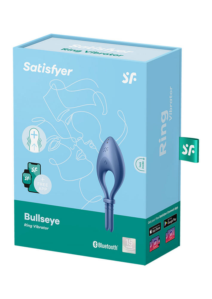 SATISFYER_Bullseye Ring Vibratorius Vibratorius Mėlynas