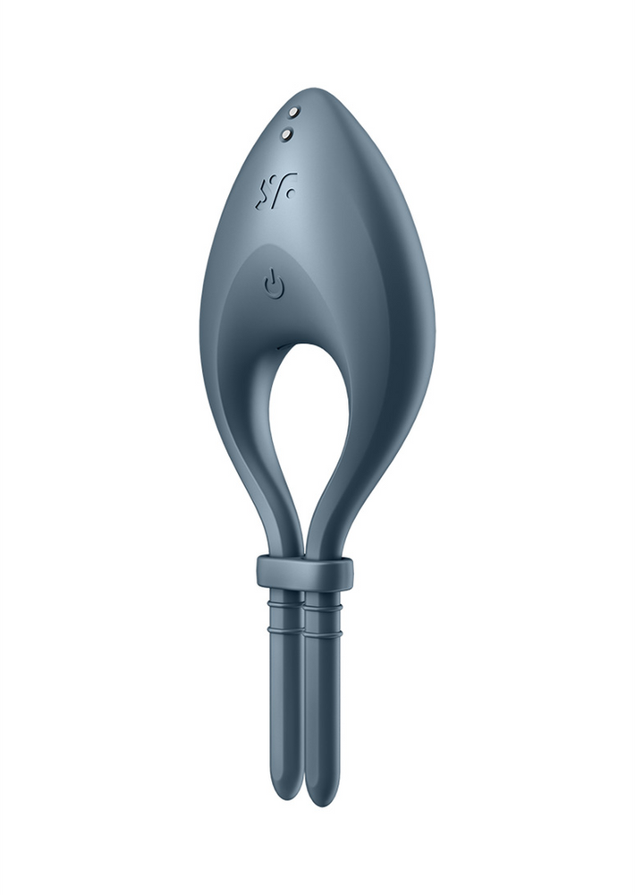 SATISFYER_Bullseye Ring Vibratorius Tamsiai mėlynas