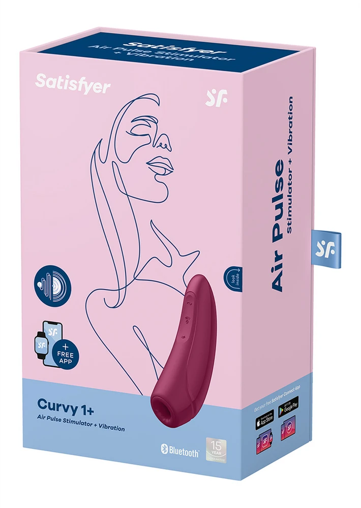 SATISFYER CURVY1+ SU PROGRAMĖLE ROŽĖS RAUDONUMO