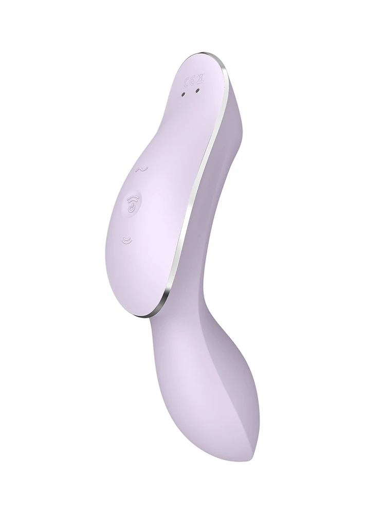 „Satisfyer SATISFYER_Curvy Trinity 2“ oro pulsuojantis vibratorius, violetinis