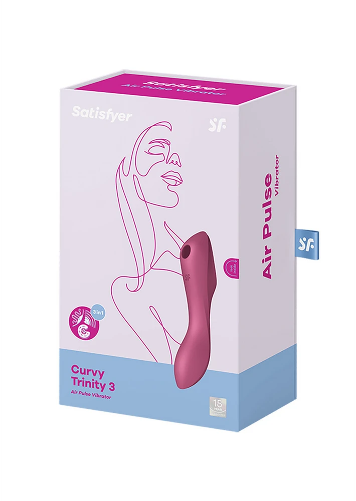 SATISFYER CURVY TRINITY 3 RAUDONAS