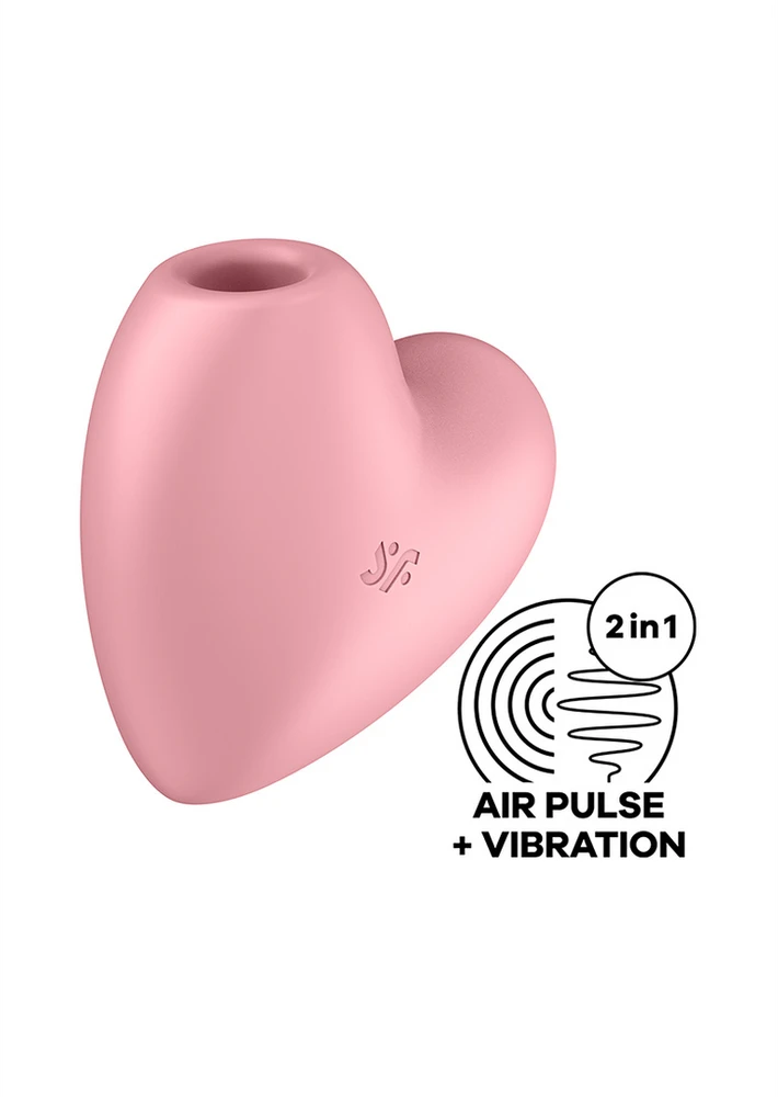 Klitorio masažuoklis Cutie Heart Light Raudona Satisfyer (rožinis)
