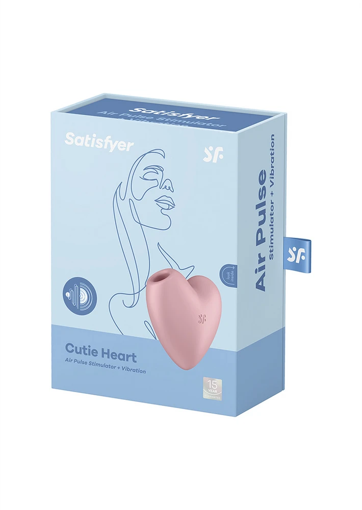 Klitorio masažuoklis Cutie Heart Light Raudona Satisfyer (rožinis)