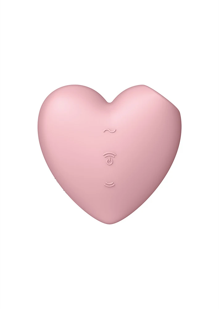 Klitorio masažuoklis Cutie Heart Light Raudona Satisfyer (rožinis)