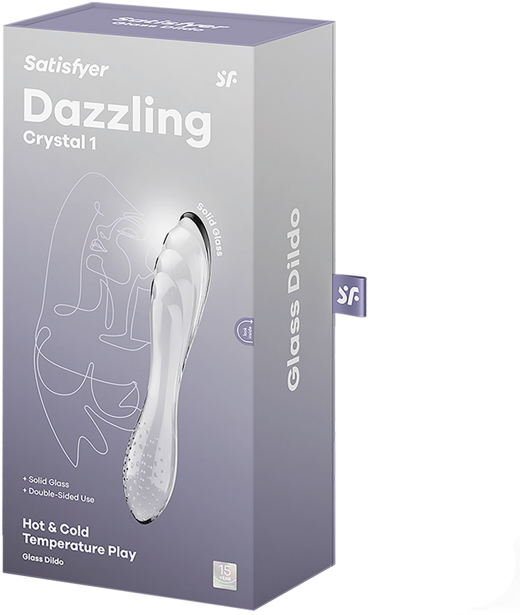 Satisfyer Dazzling Crystal 1 Glass Dildo Permatomas