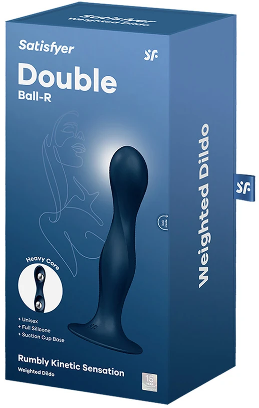 „Satisfyer Double Ball-R“ (tamsiai mėlynas)