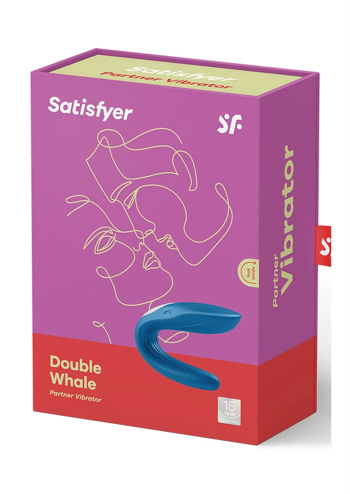 Satisfyer Double Whale Partner Vibratorius poroms valdomas programėle