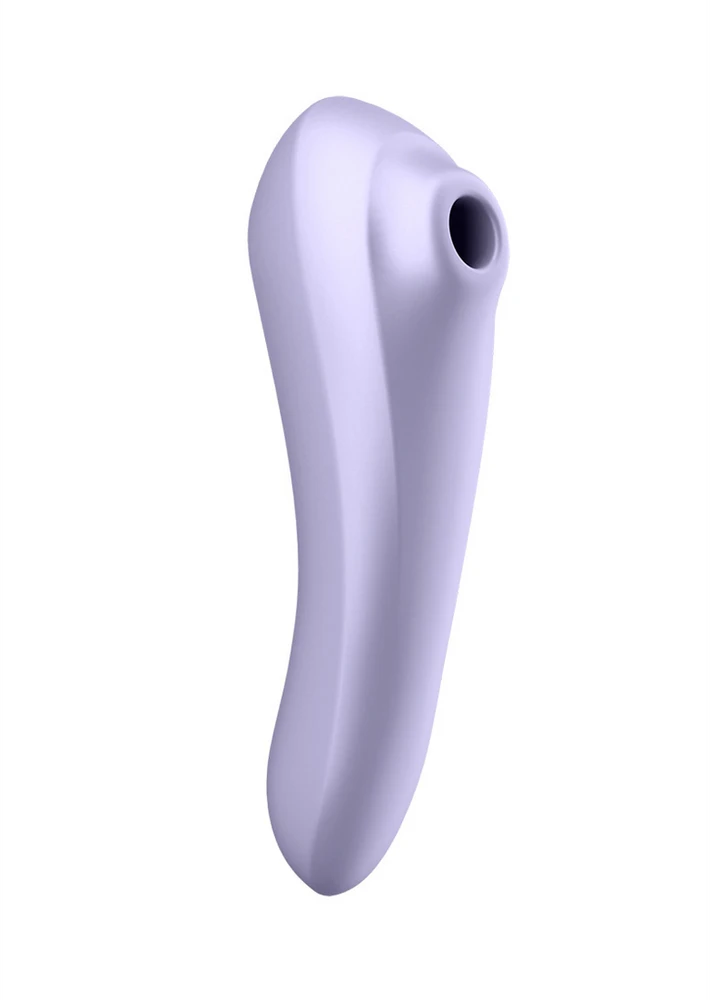 Vibratorius „Satisfyer Dual Pleasure“ su programėle (alyvinės spalvos)