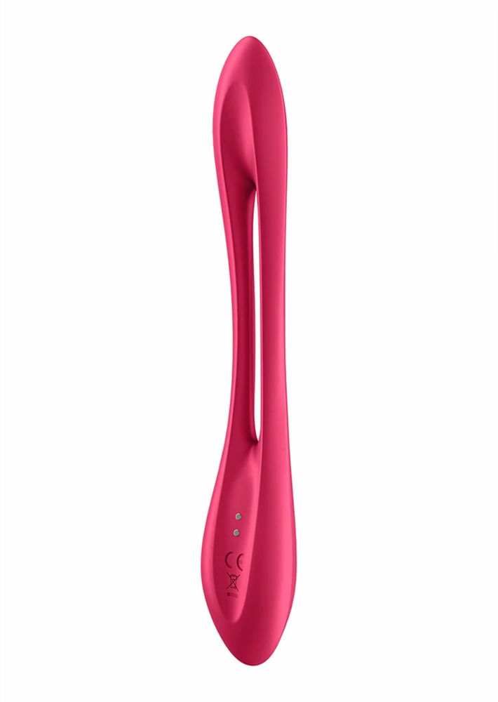 SATISFYER ELASTIC JOY RAUDONA