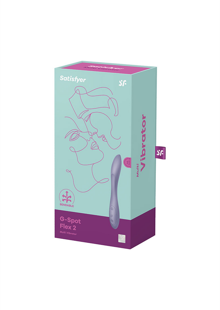 „Satisfyer G-Spot Flex 2“ G taško vibratorius, violetinis