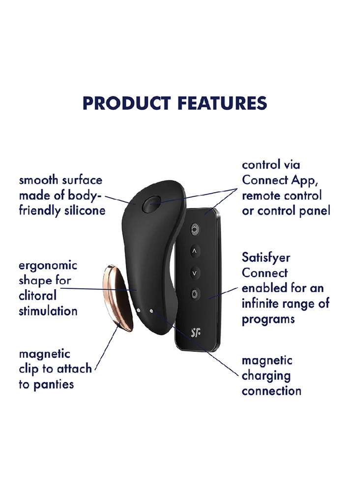 „Satisfyer Little Secret“ stimuliatorius (juodas)