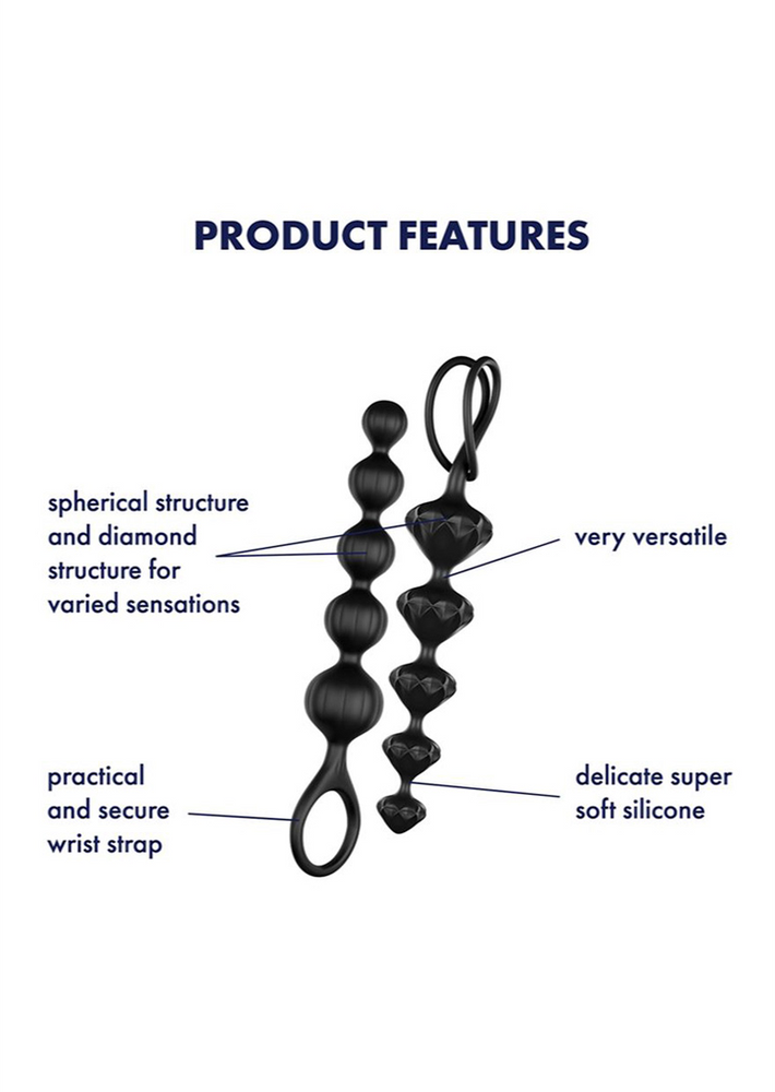 Satisfyer - Love Beads Juodas