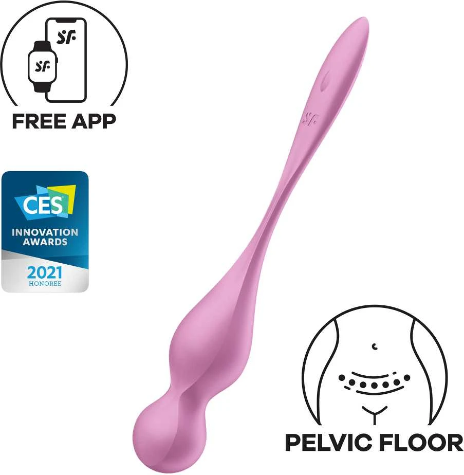 „SATISFYER LOVE BIRDS 1 CONNECT“ PROGRAMĖLĖ ROŽINĖ