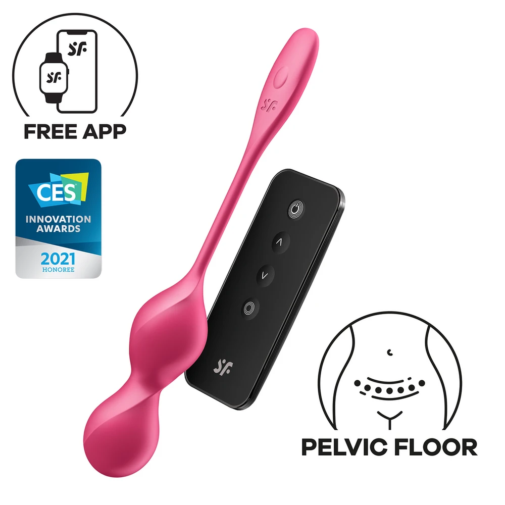 „SATISFYER LOVE BIRDS 2 CONNECT“ PROGRAMĖLĖ RAUDONA