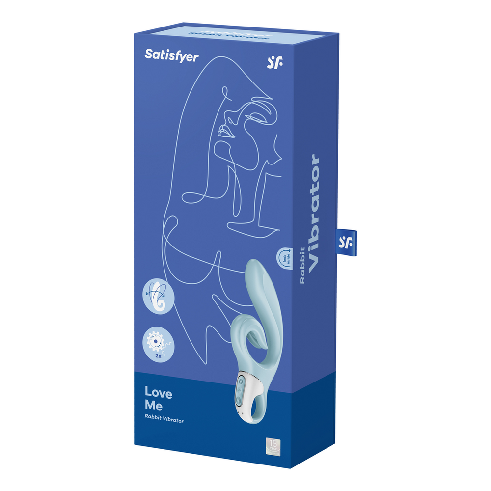 Satisfyer Love Me bunny vibratorius Mėlyna