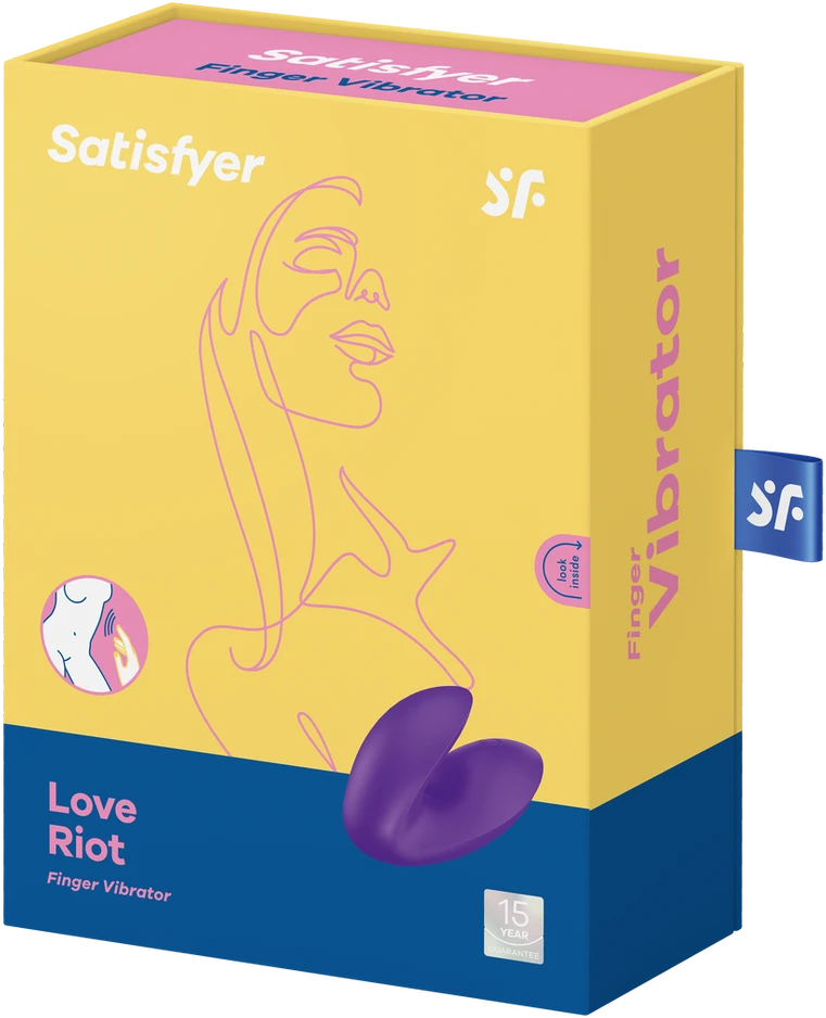 Satisfyer Love Riot Finger Vibrator Violetinė