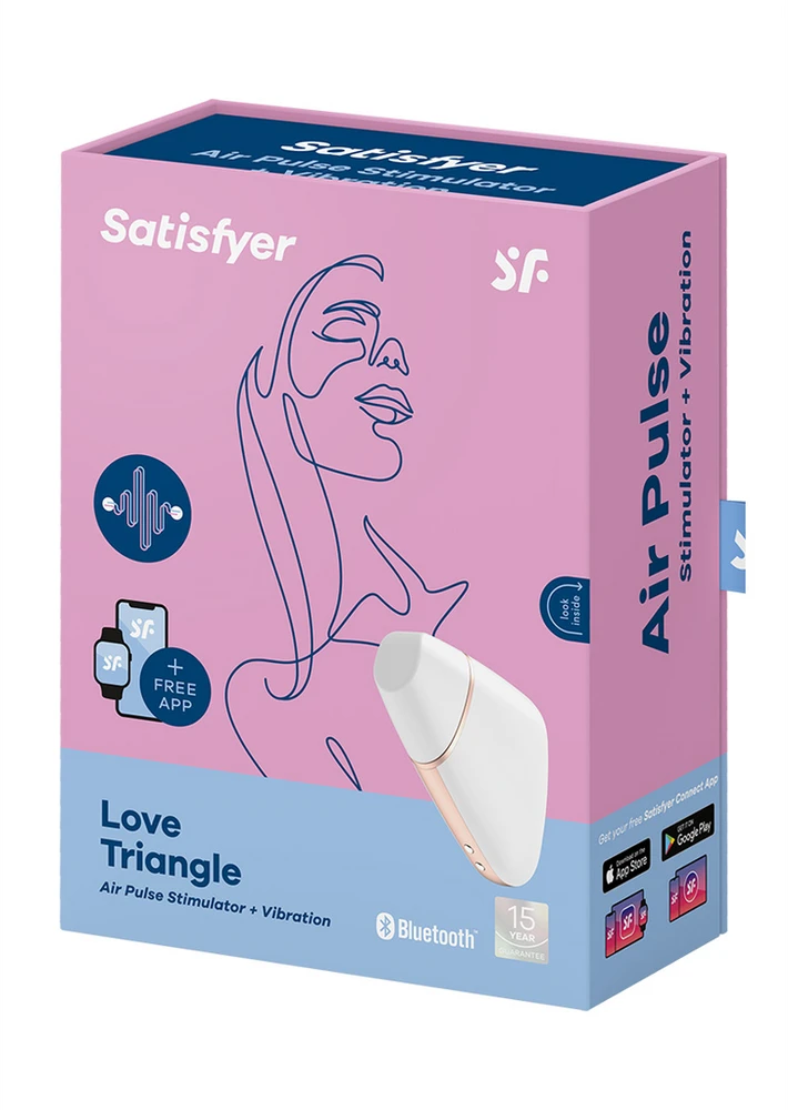 SATISFYER LOVE TRIANGLE CONNECT PROGRAMĖLĖ Baltas