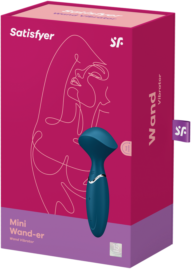 Satisfyer Mini Wand-er vibratorius mėlynas