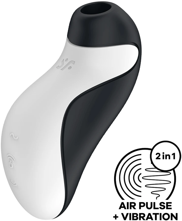 Satisfyer Orca Juodas & Baltas klitorio stimuliatorius