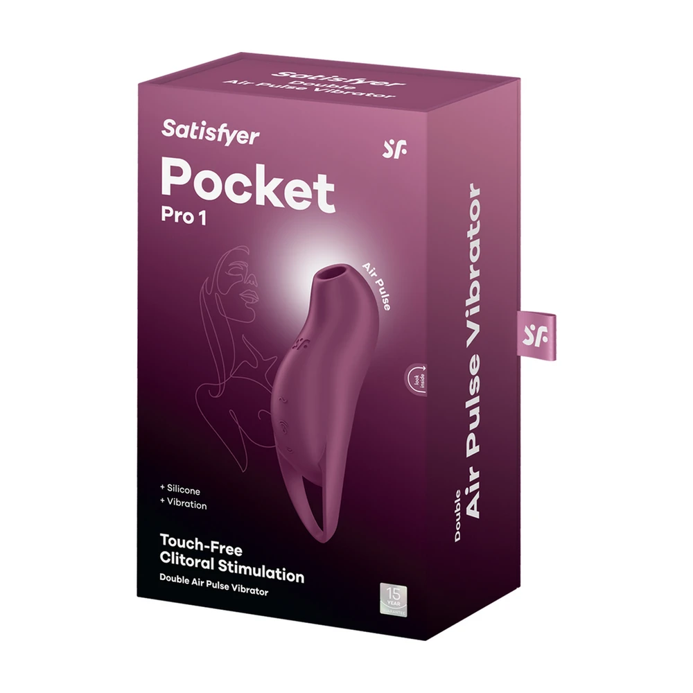 Satisfyer Air Pulse SATISIFYER - POCKET PRO 1 CLITORIS STIMULIATORIUS GRANATAS