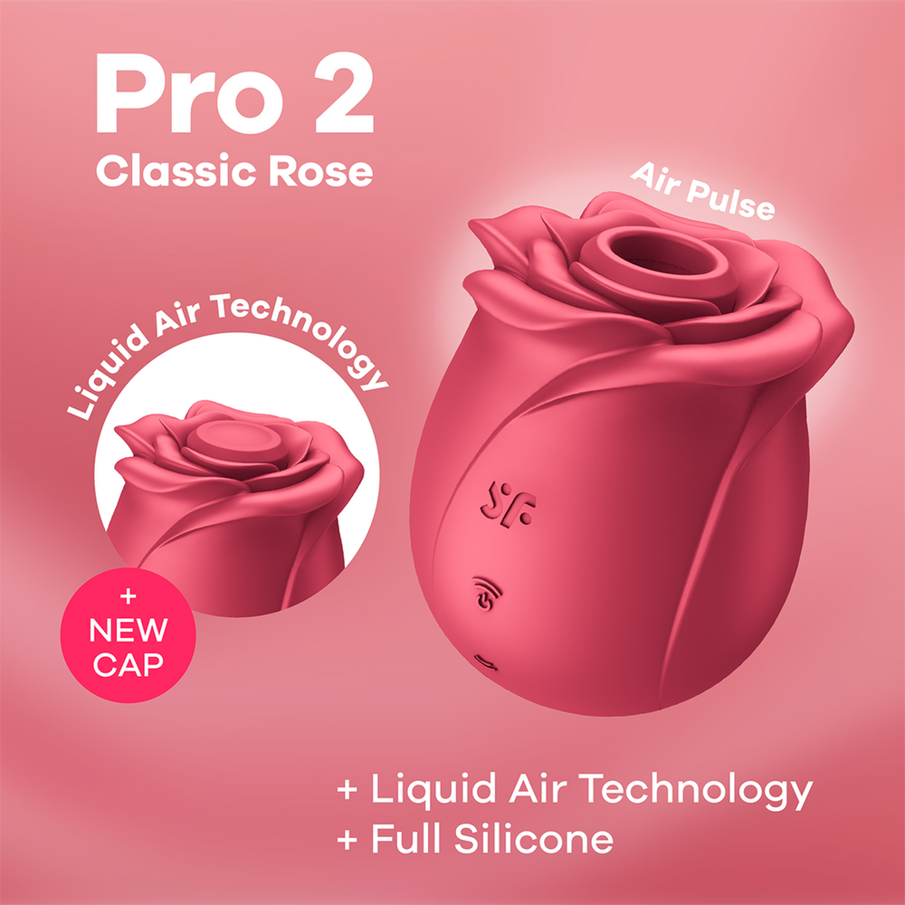 SATISFYER - AIR PULSE PRO 2 CLASSIC BLOSSOM VIBRATOR