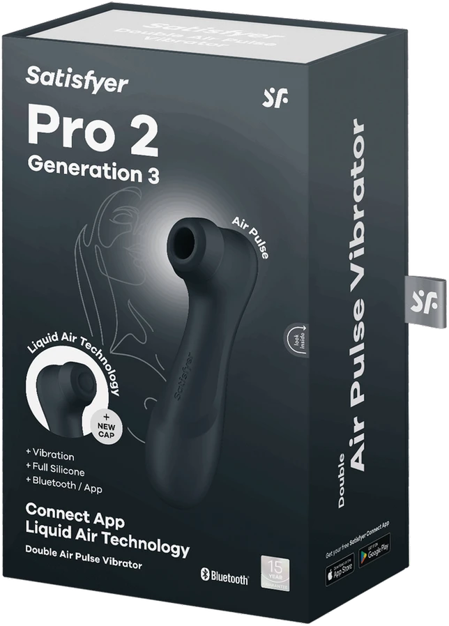 Satisfyer – Pro 2 Generation 3 App Controlled Juodas
