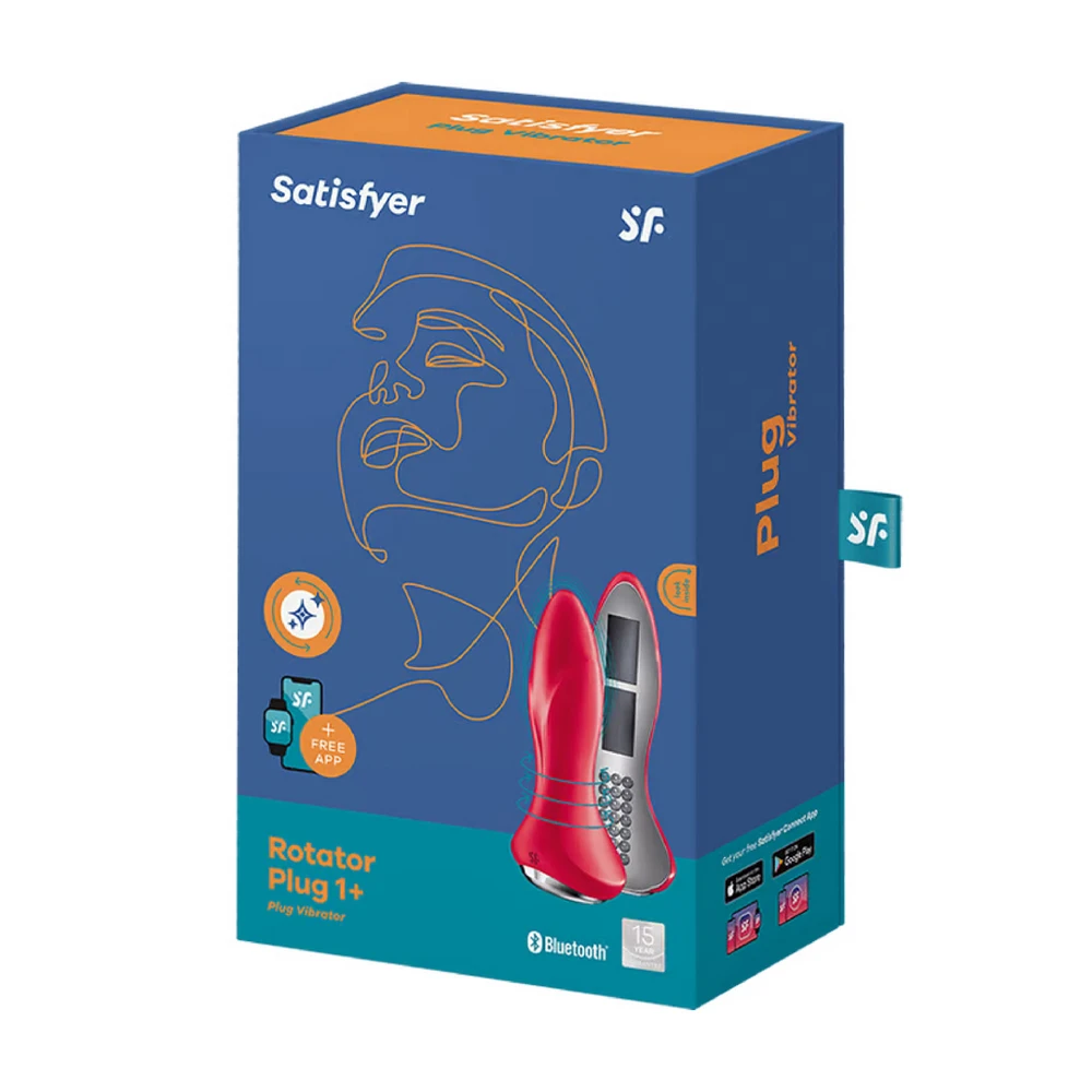 „Satisfyer“ analinis kištukas – „Rotator Plug 1 Connect“ programa („Raudona“)