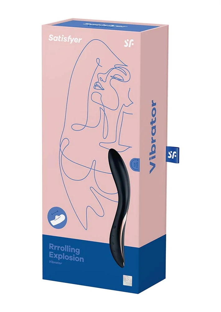SATISFYER RRROLLING EXPLOSION Juodas