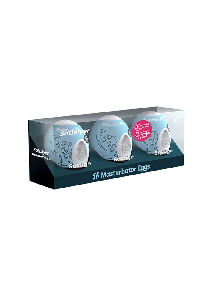 „Satisfyer SATISFYER“ masturbatoriaus kiaušinis, 3 vnt. „Savage“