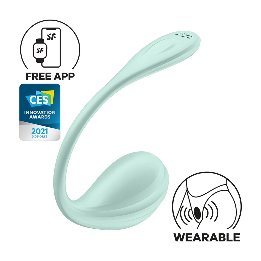 „SATISFYER SMOOTH PETAL CONNECT“ PROGRAMĖLĖ MINT