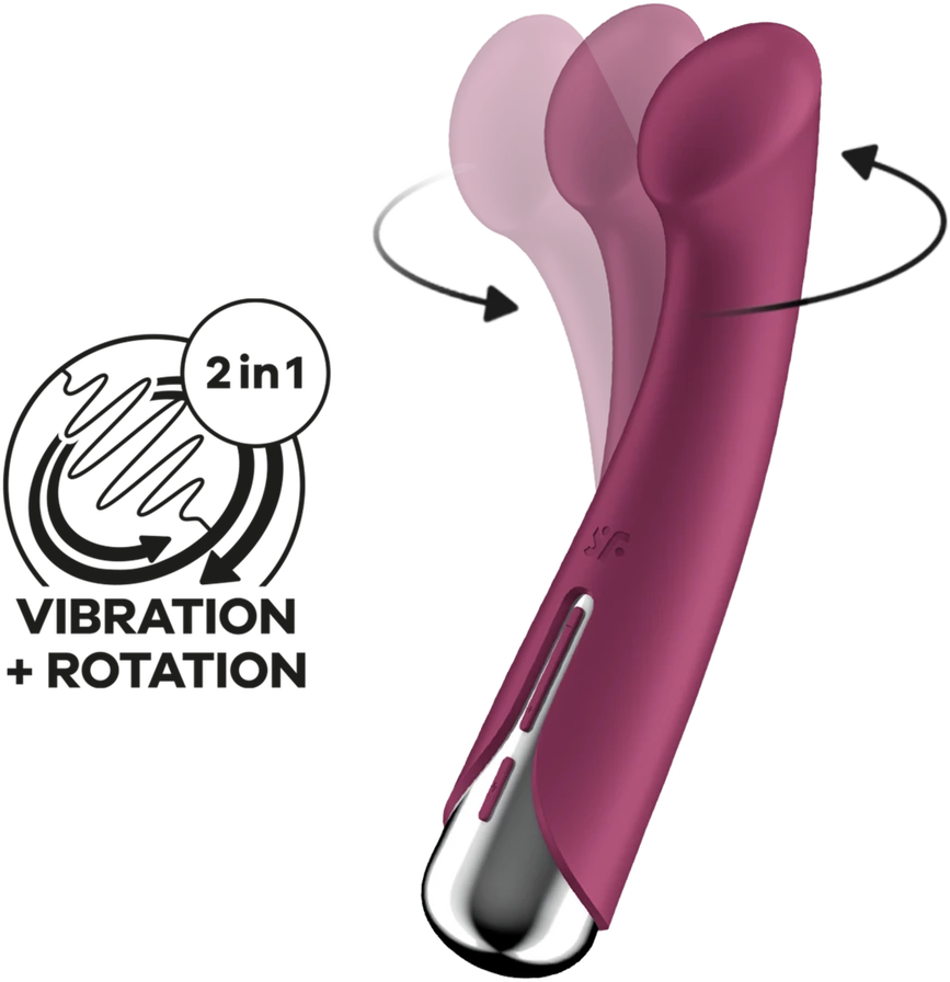SATISFYER BESISUKINIS G TAŠKO STIMULIATORIUS 1 RAUDONAS