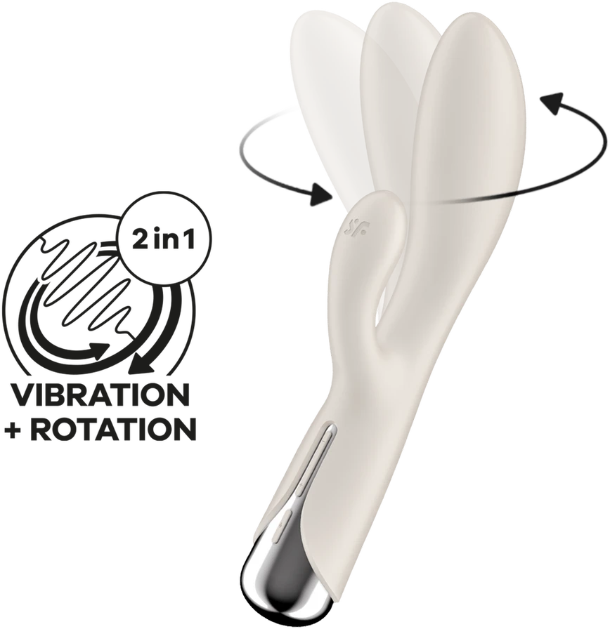 SATISFYER SPINNING RABBIT 1 Smėlio