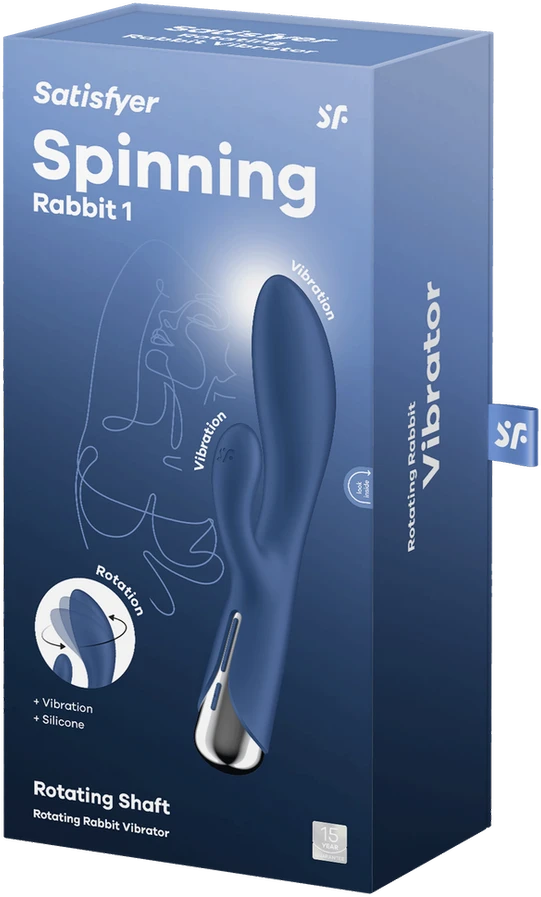 SATISFYER SPINNING RABBIT 1 MĖLYNAS